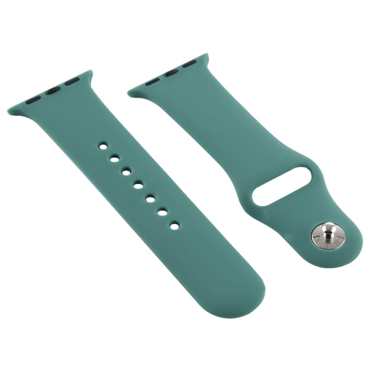 For Apple Watch Series 7 41mm / 6 & SE & 5 & 4 40mm / 3 & 2 & 1 38mm Silicone Watch Band, For Apple Watch Series 7 41mm / 6 & SE & 5 & 4 40mm / 3 & 2 & 1 38mm