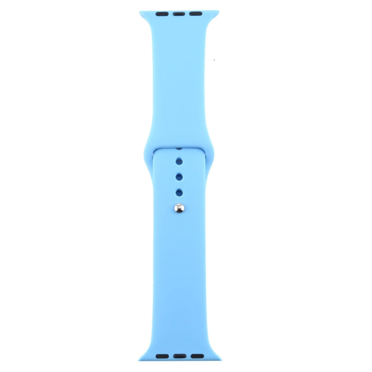 For Apple Watch Series 7 41mm / 6 & SE & 5 & 4 40mm / 3 & 2 & 1 38mm Silicone Watch Band, For Apple Watch Series 7 41mm / 6 & SE & 5 & 4 40mm / 3 & 2 & 1 38mm