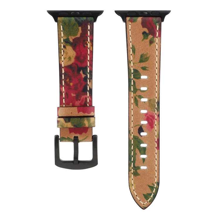 Retro Head-layer Cowhide Genuine Leather Watchband For Apple Watch Series 6 & SE & 5 & 4 44mm / 3 & 2 & 1 42mm, For Apple Watch Series 7 45mm / 6 & SE & 5 & 4 44mm / 3 & 2 & 1 42mm