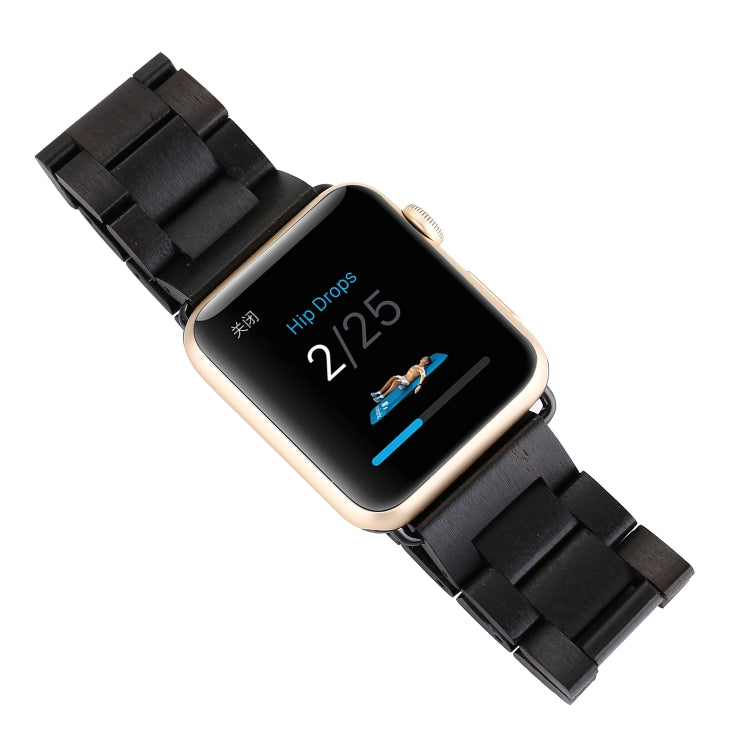 Wooden Replacement Wrist Strap Watchband, For Apple Watch Series 7 41mm / & 6 & SE & 5 & 4 40mm, For Apple Watch Series 7 45mm / & 6 & SE & 5 & 4 44mm