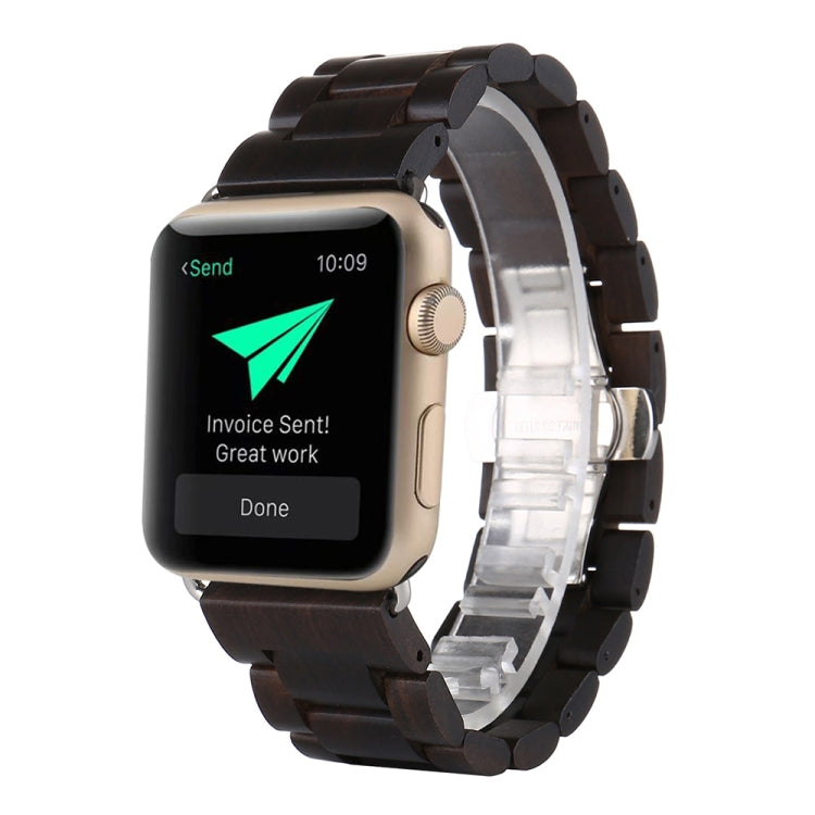 Wooden Replacement Wrist Strap Watchband, For Apple Watch Series 7 41mm / & 6 & SE & 5 & 4 40mm, For Apple Watch Series 7 45mm / & 6 & SE & 5 & 4 44mm