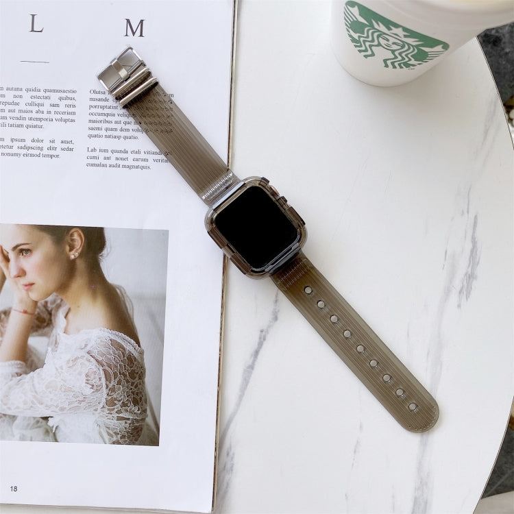 Candy Color Transparent TPU Watchband For Apple Watch Series 6 & SE & 5 & 4 40mm, For Apple Watch Series 7 41mm / & 6 & SE & 5 & 4 40mm