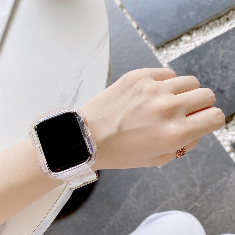 Candy Color Transparent TPU Watchband For Apple Watch Series 6 & SE & 5 & 4 40mm, For Apple Watch Series 7 41mm / & 6 & SE & 5 & 4 40mm