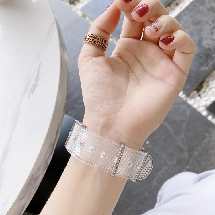 Candy Color Transparent TPU Watchband For Apple Watch Series 6 & SE & 5 & 4 40mm, For Apple Watch Series 7 41mm / & 6 & SE & 5 & 4 40mm