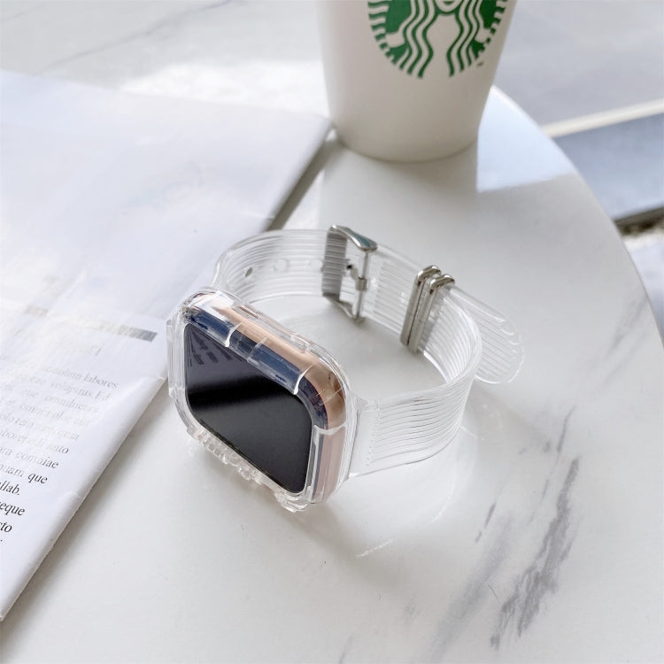 Candy Color Transparent TPU Watchband For Apple Watch Series 6 & SE & 5 & 4 40mm, For Apple Watch Series 7 41mm / & 6 & SE & 5 & 4 40mm