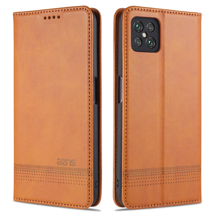 AZNS Magnetic Calf Texture Horizontal Flip Leather Case with Card Slots & Holder & Wallet