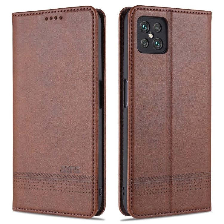 AZNS Magnetic Calf Texture Horizontal Flip Leather Case with Card Slots & Holder & Wallet