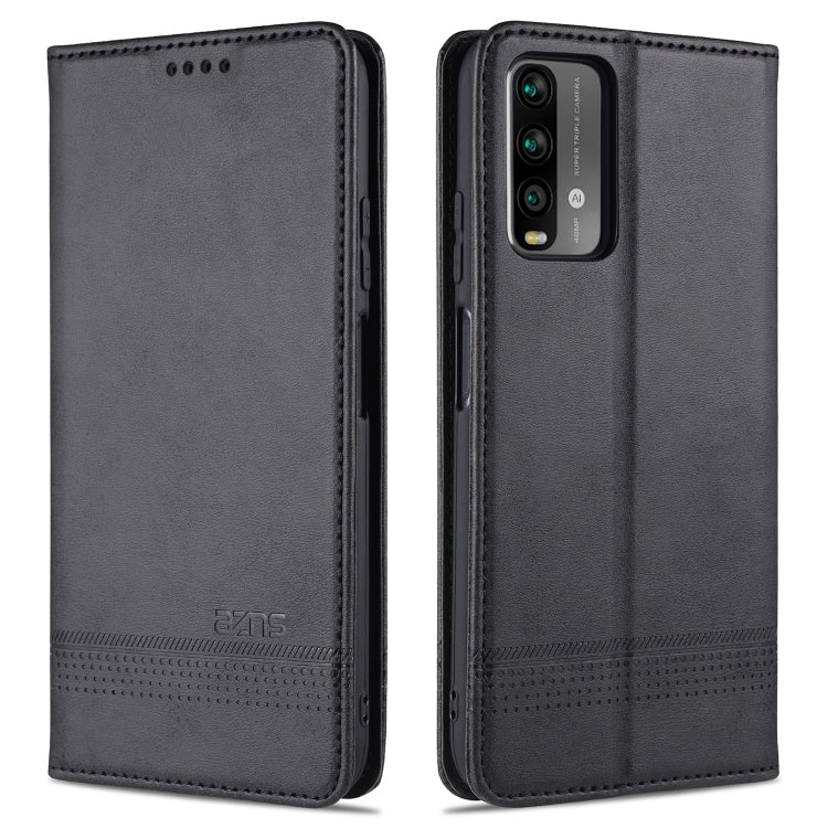 AZNS Magnetic Calf Texture Horizontal Flip Leather Case with Card Slots & Holder & Wallet