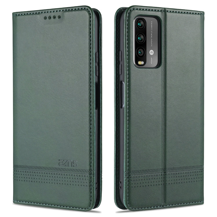 AZNS Magnetic Calf Texture Horizontal Flip Leather Case with Card Slots & Holder & Wallet