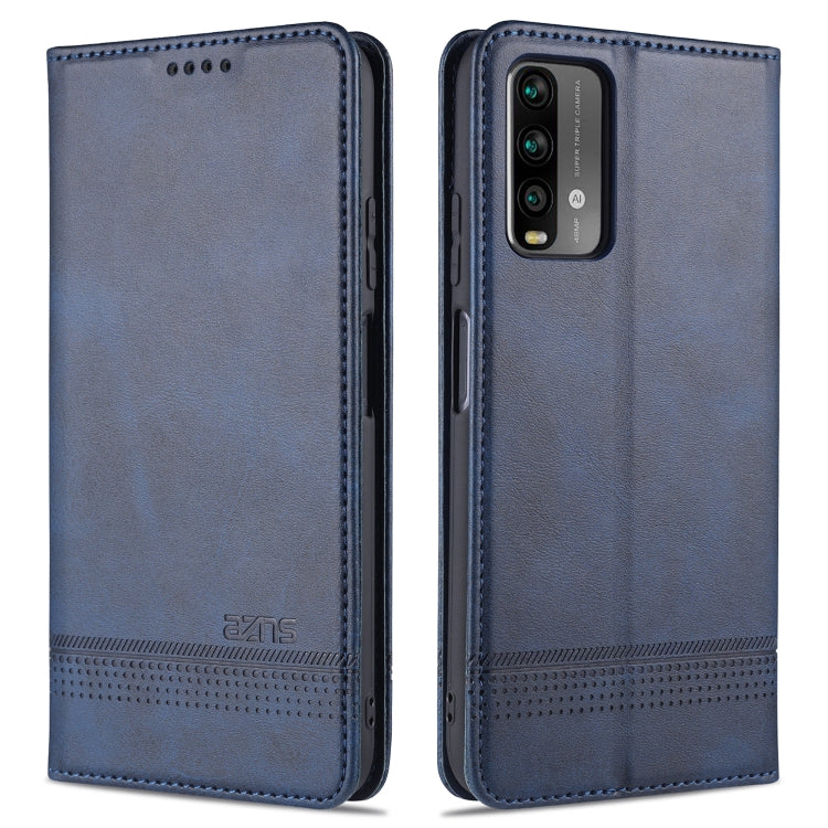 AZNS Magnetic Calf Texture Horizontal Flip Leather Case with Card Slots & Holder & Wallet