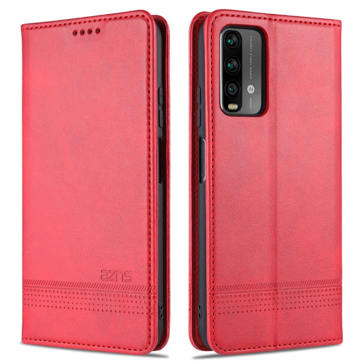 AZNS Magnetic Calf Texture Horizontal Flip Leather Case with Card Slots & Holder & Wallet