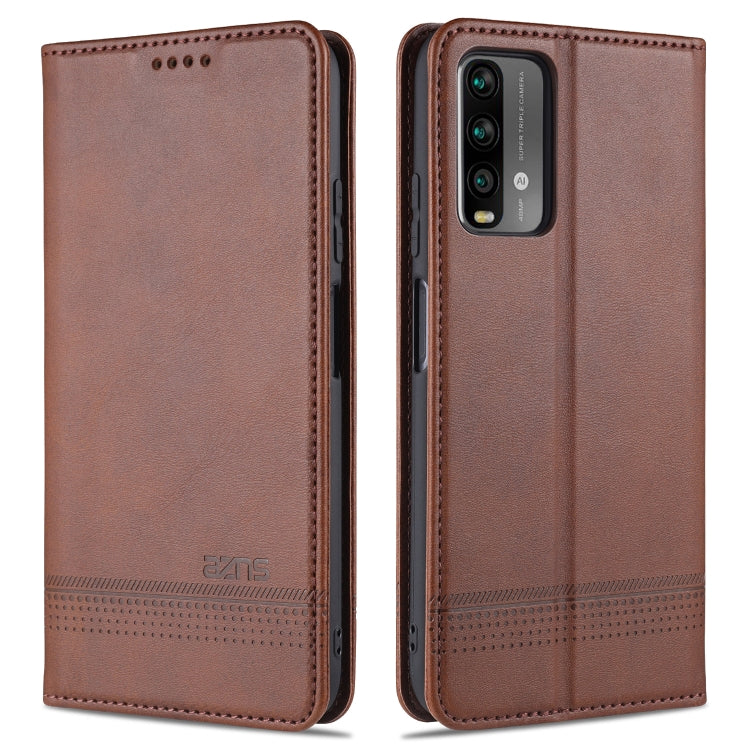 AZNS Magnetic Calf Texture Horizontal Flip Leather Case with Card Slots & Holder & Wallet