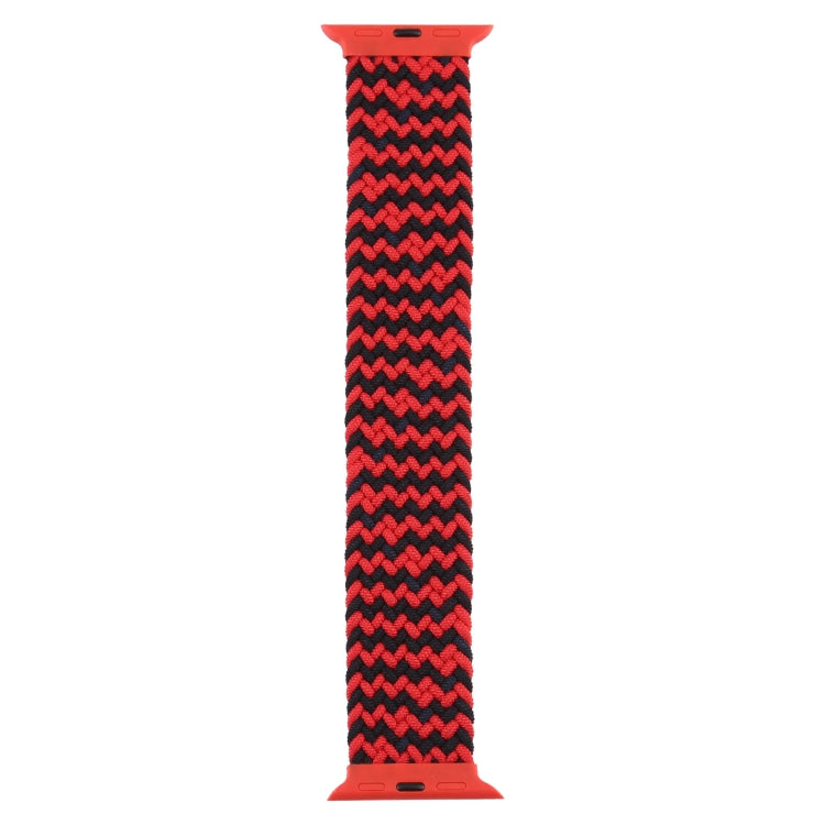 Plastic Buckle Mixed Color Nylon Braided Single Loop Replacement Watchbands For Apple Watch Series 6 & SE & 5 & 4 44mm / 3 & 2 & 1 42mm, S, M, L