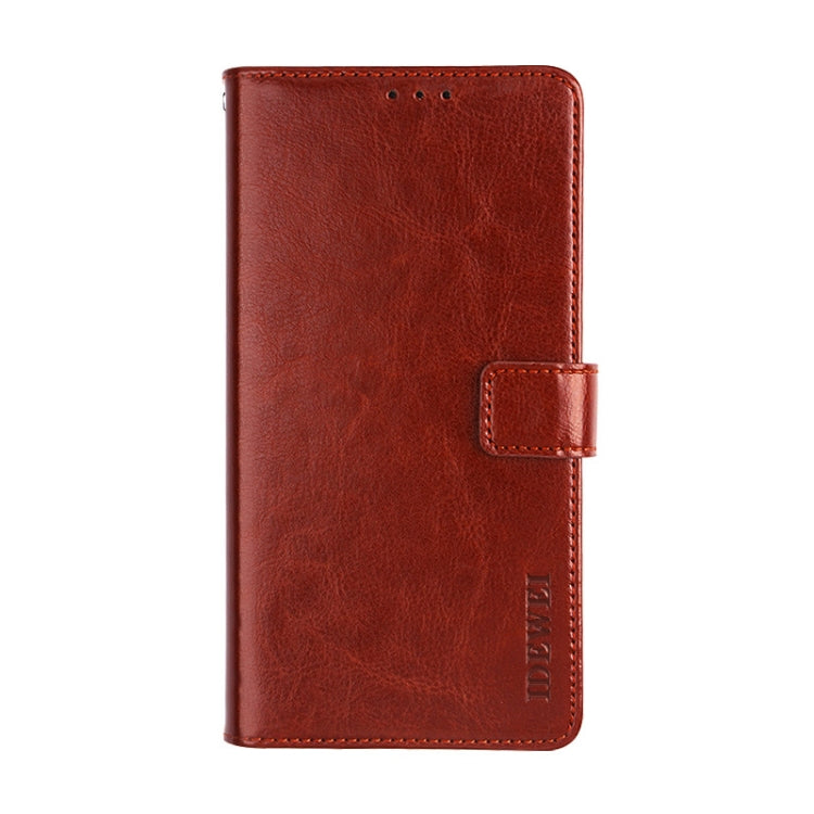 idewei Crazy Horse Texture Horizontal Flip Leather Case with Holder & Card Slots & Wallet, For Xiaomi Mi 10i 5G, For ZTE Zmax 10