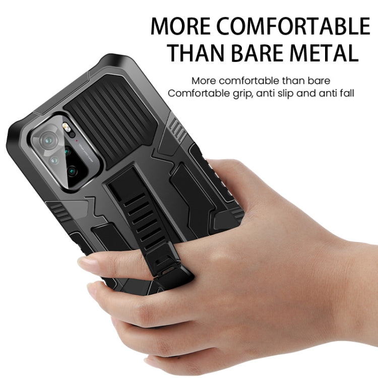 Vanguard Warrior All Inclusive Double-color Shockproof TPU + PC Protective Case with Holder, For Xiaomi Poco F3, For Xiaomi Redmi Note 10 / 10S, For Xiaomi Redmi K40 Pro+, For Samsung Galaxy A02 / M02