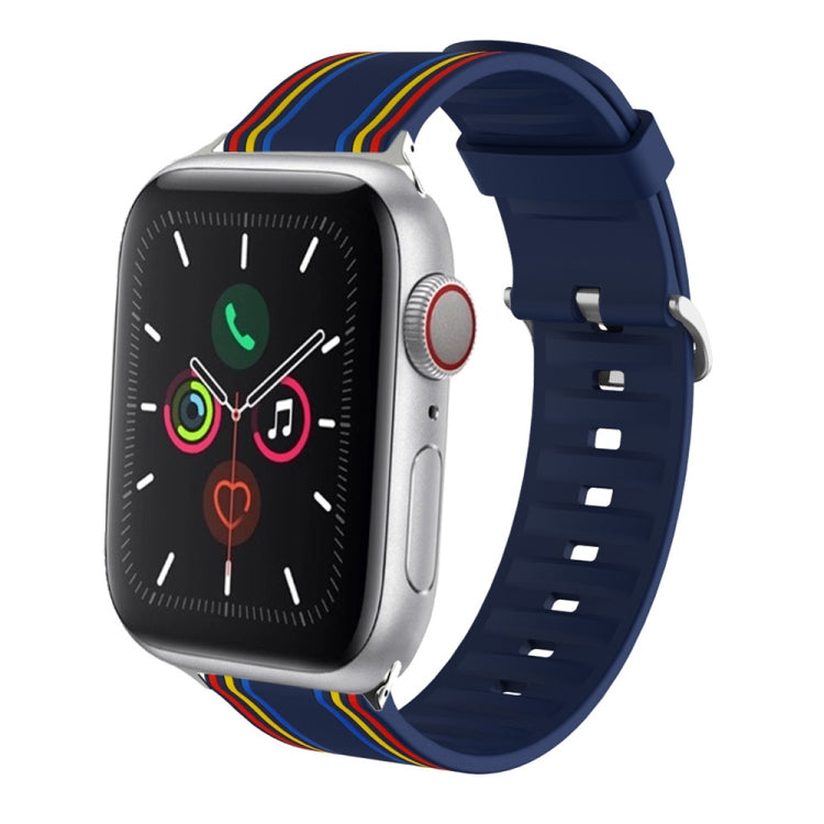Silicone Replaceable Watch Strap, For Apple Watch Series 8&7 41mm / SE 2&6&SE&5&4 40mm / 3&2&1 38mm