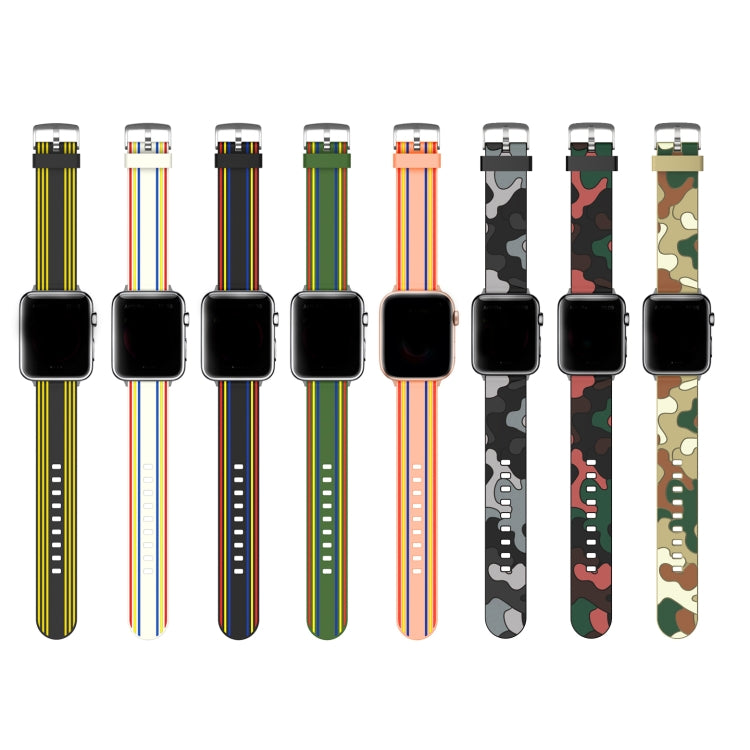 Silicone Replaceable Watch Strap, For Apple Watch Series 8&7 41mm / SE 2&6&SE&5&4 40mm / 3&2&1 38mm