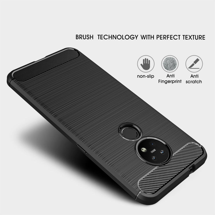 Brushed Texture Carbon Fiber TPU Protective Case, For Xiaomi Mi 9 Pro 5G, For Vivo V17 Pro, For Nokia 7.2 & 6.2