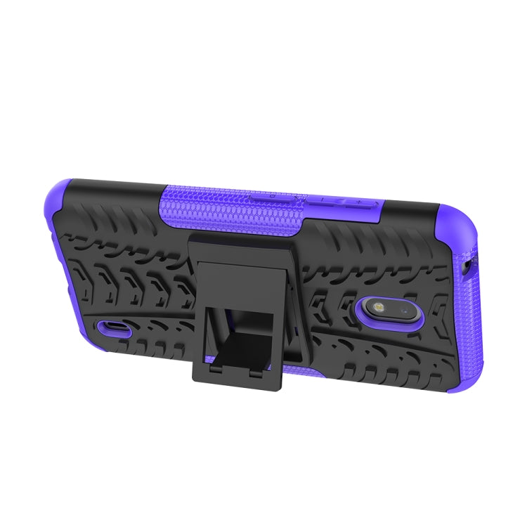 Tire Texture TPU + PC Shockproof Case with Holder, For Nokia 2.2, For Galaxy Note 10 Plus, For Xiaomi Mi CC9e