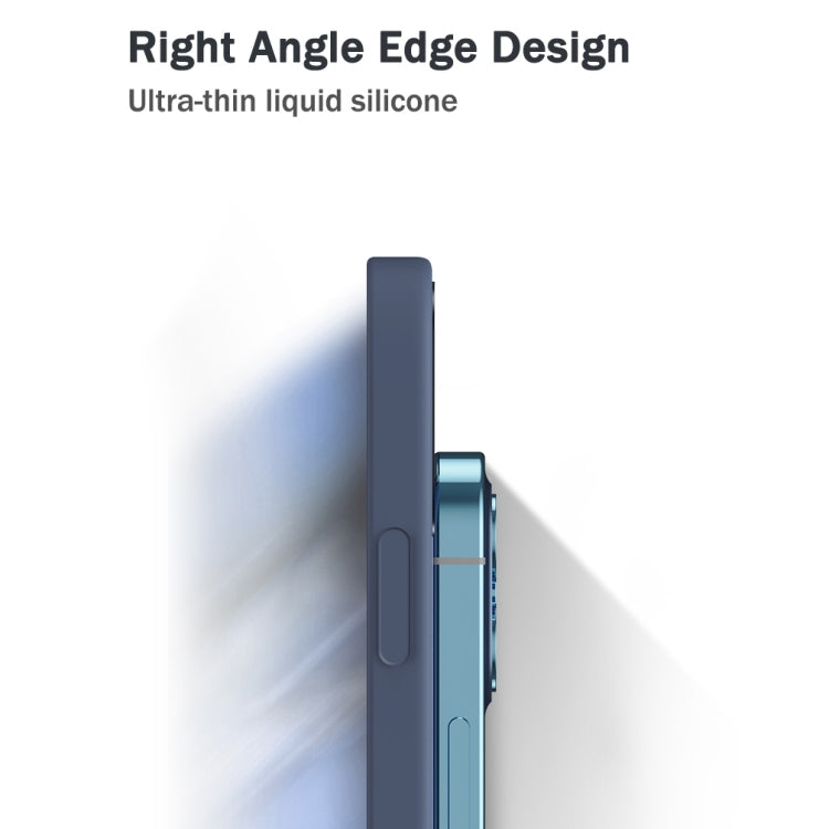 Solid Color Imitation Liquid Silicone Straight Edge Dropproof Full Coverage Protective Case, For vivo X50, For vivo X50 Pro