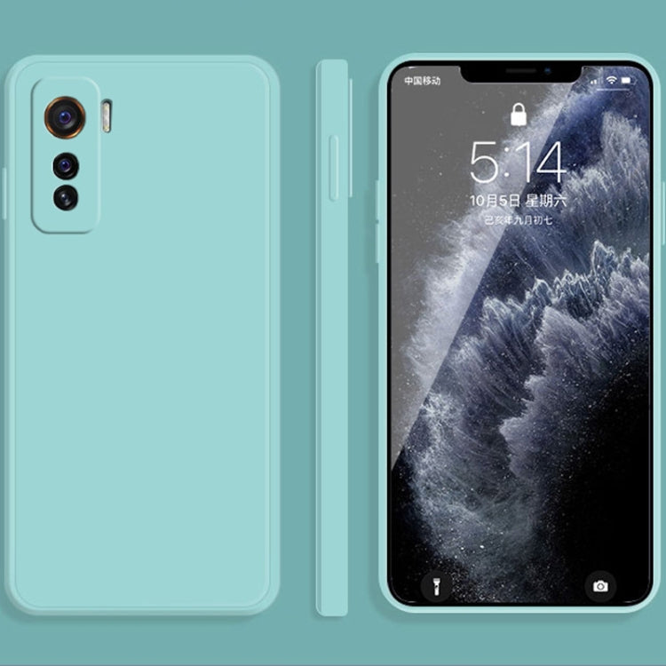 Solid Color Imitation Liquid Silicone Straight Edge Dropproof Full Coverage Protective Case, For vivo IQOO 5, For vivo S9