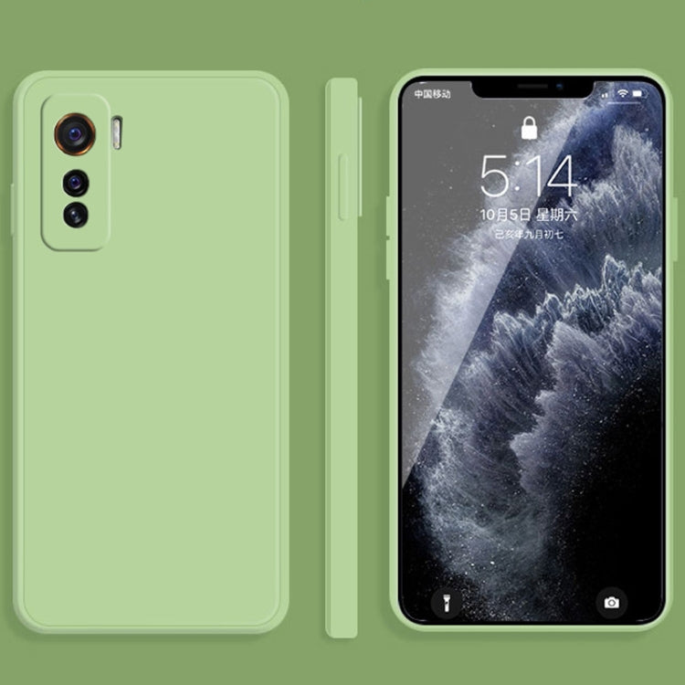 Solid Color Imitation Liquid Silicone Straight Edge Dropproof Full Coverage Protective Case, For vivo IQOO 5, For vivo S9