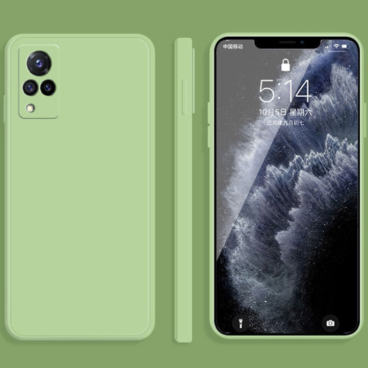 Solid Color Imitation Liquid Silicone Straight Edge Dropproof Full Coverage Protective Case, For vivo IQOO 5, For vivo S9