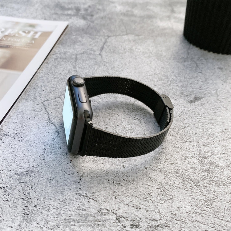 Buckle Style Steel Replacement Strap Watchband, For Apple Watch Series 7 41mm / & 6 & SE & 5 & 4 40mm, For Apple Watch Series 7 45mm / & 6 & SE & 5 & 4 44mm