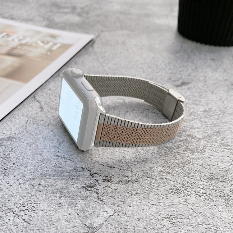Buckle Style Steel Replacement Strap Watchband, For Apple Watch Series 7 41mm / & 6 & SE & 5 & 4 40mm, For Apple Watch Series 7 45mm / & 6 & SE & 5 & 4 44mm