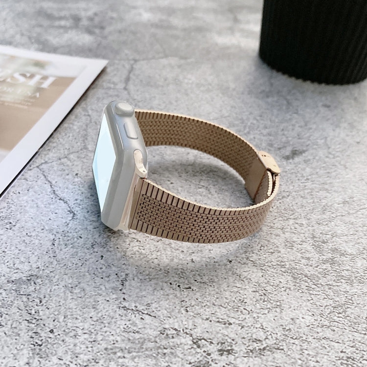 Buckle Style Steel Replacement Strap Watchband, For Apple Watch Series 7 41mm / & 6 & SE & 5 & 4 40mm, For Apple Watch Series 7 45mm / & 6 & SE & 5 & 4 44mm