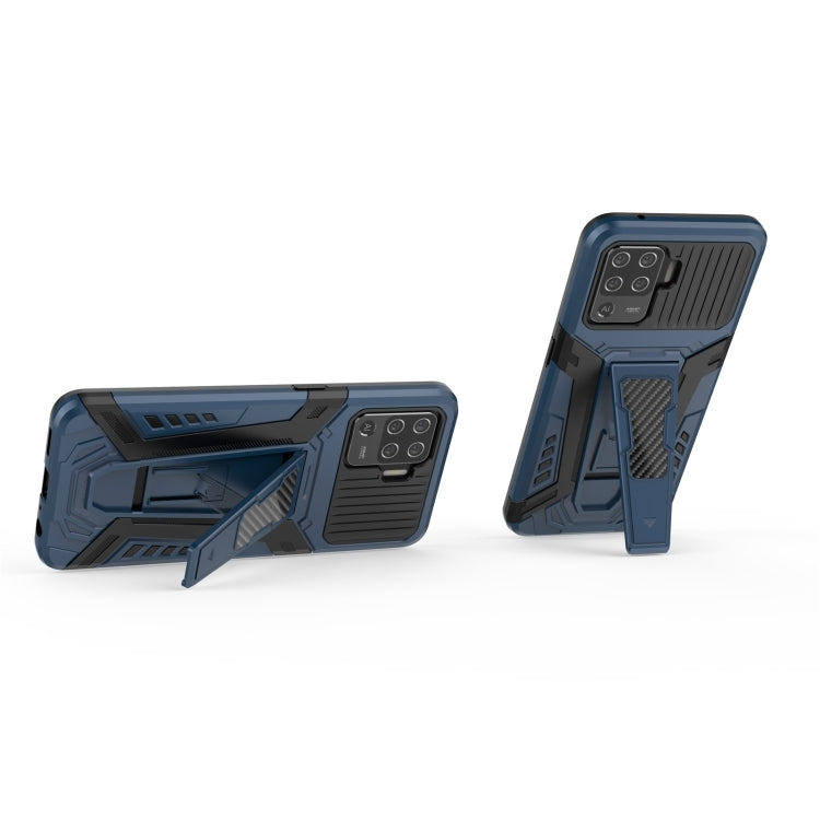 War Chariot Series Armor All-inclusive Shockproof PC + TPU Protective Case with Invisible Holder, For OPPO F19 Pro, For OPPO F19 Pro+ 5G