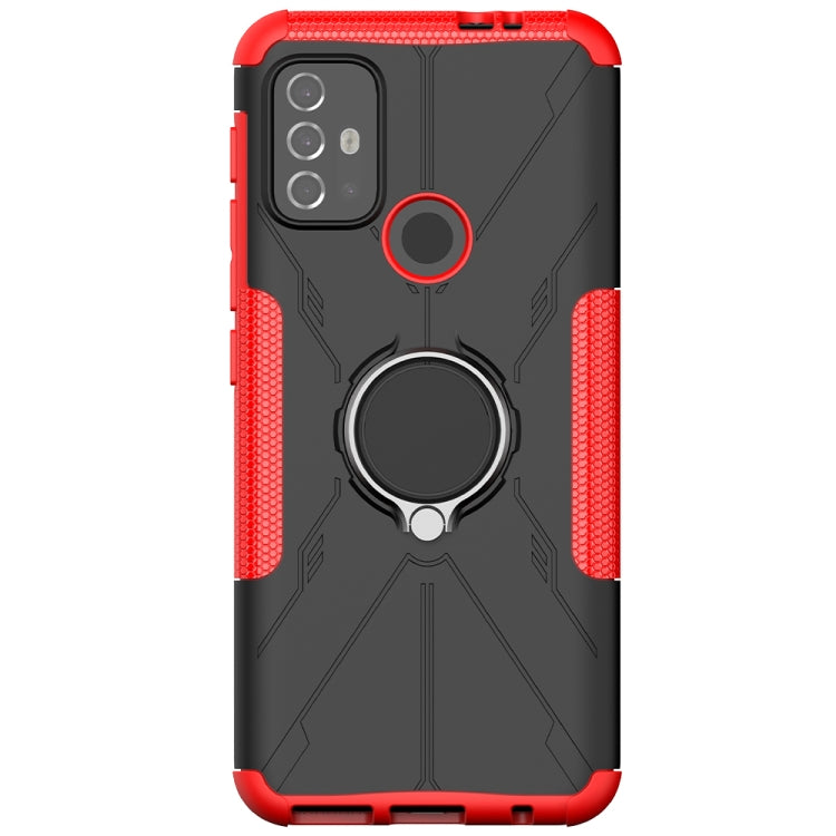 Armor Bear Shockproof PC + TPU Protective Case with Ring Holder, For Motorola Moto G30