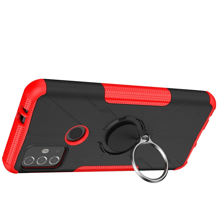 Armor Bear Shockproof PC + TPU Protective Case with Ring Holder, For Motorola Moto G30