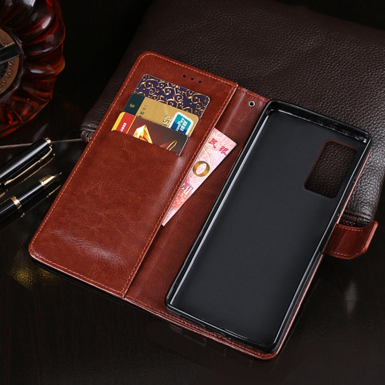 idewei Crazy Horse Texture Horizontal Flip Leather Case with Holder & Card Slots & Wallet, For vivo X60 / X60 Curved Screen Version