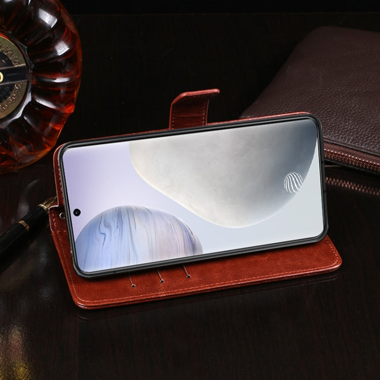idewei Crazy Horse Texture Horizontal Flip Leather Case with Holder & Card Slots & Wallet, For vivo X60 / X60 Curved Screen Version