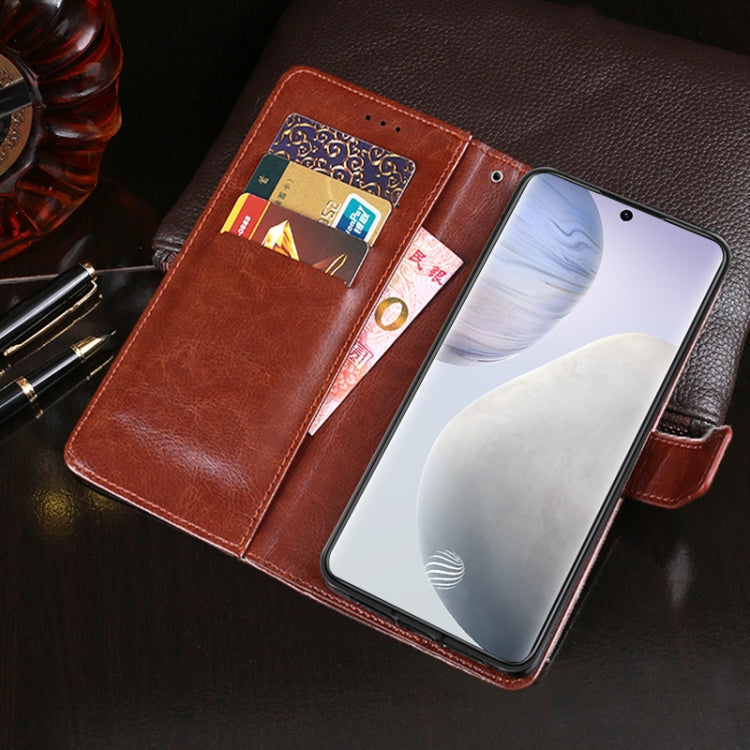 idewei Crazy Horse Texture Horizontal Flip Leather Case with Holder & Card Slots & Wallet, For vivo X60 / X60 Curved Screen Version