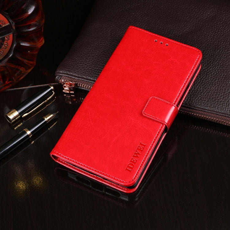 idewei Crazy Horse Texture Horizontal Flip Leather Case with Holder & Card Slots & Wallet, For vivo X60 / X60 Curved Screen Version