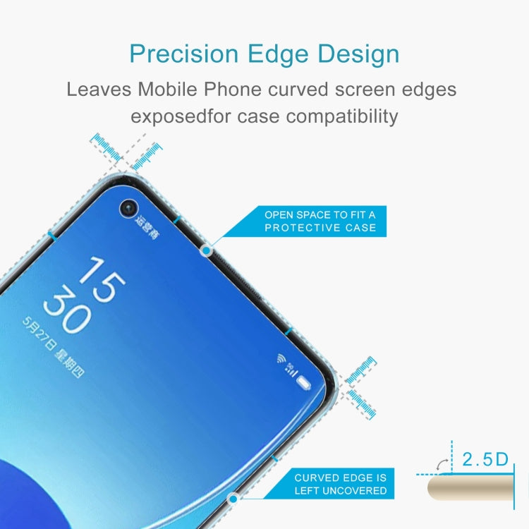 10 PCS 0.26mm 9H 2.5D Tempered Glass Film, For OPPO Reno6 5G / Reno7 5G / Reno7 SE 5G (10 PCS)
