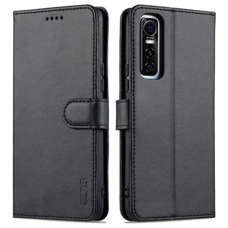 AZNS Skin Feel Calf Texture Horizontal Flip Leather Case with Card Slots & Holder & Wallet