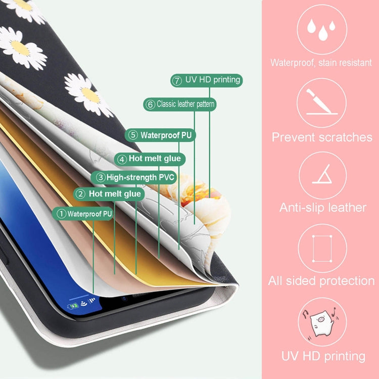 Voltage Colored Drawing Magnetic Clasp Horizontal Flip PU Leather Case with Holder & Card Slots, Series 1
