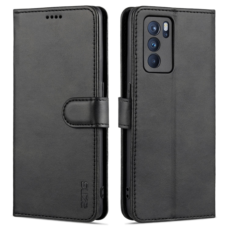 AZNS Skin Feel Calf Texture Horizontal Flip Leather Case with Card Slots & Holder & Wallet