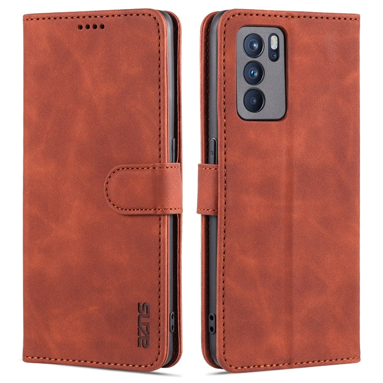 AZNS Skin Feel Calf Texture Horizontal Flip Leather Case with Card Slots & Holder & Wallet