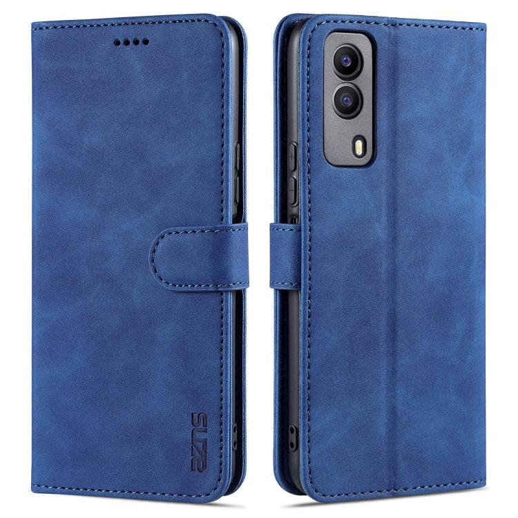 AZNS Skin Feel Calf Texture Horizontal Flip Leather Case with Card Slots & Holder & Wallet