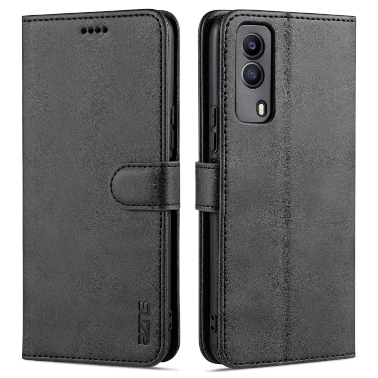 AZNS Skin Feel Calf Texture Horizontal Flip Leather Case with Card Slots & Holder & Wallet