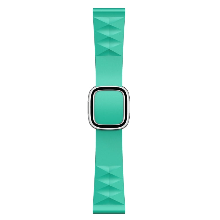 Modern Style Silicone Replacement Strap Watchband For Apple Watch Series 6 & SE & 5 & 4 40mm / 3 & 2 & 1 38mm, Black Buckle, Rose Gold Buckle, Silver Buckle