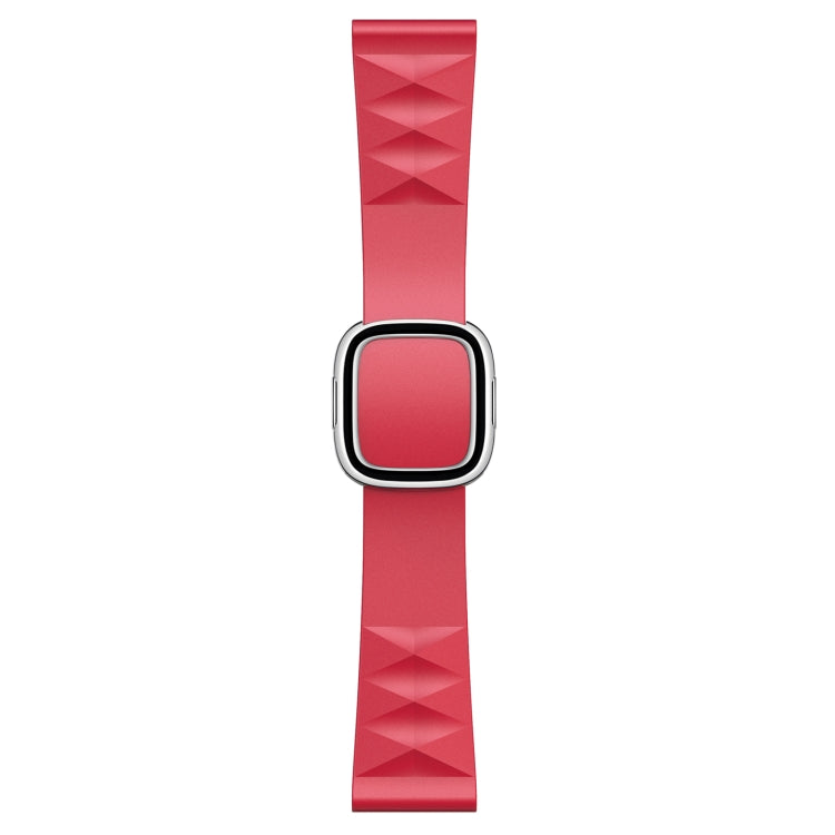 Modern Style Silicone Replacement Strap Watchband For Apple Watch Series 6 & SE & 5 & 4 40mm / 3 & 2 & 1 38mm, Black Buckle, Rose Gold Buckle, Silver Buckle