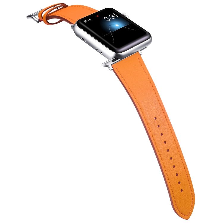 Small Waist Leather Replacement Strap Watchband, For Apple Watch Series 7 41mm / & 6 & SE & 5 & 4 40mm, For Apple Watch Series 7 45mm / & 6 & SE & 5 & 4 44mm