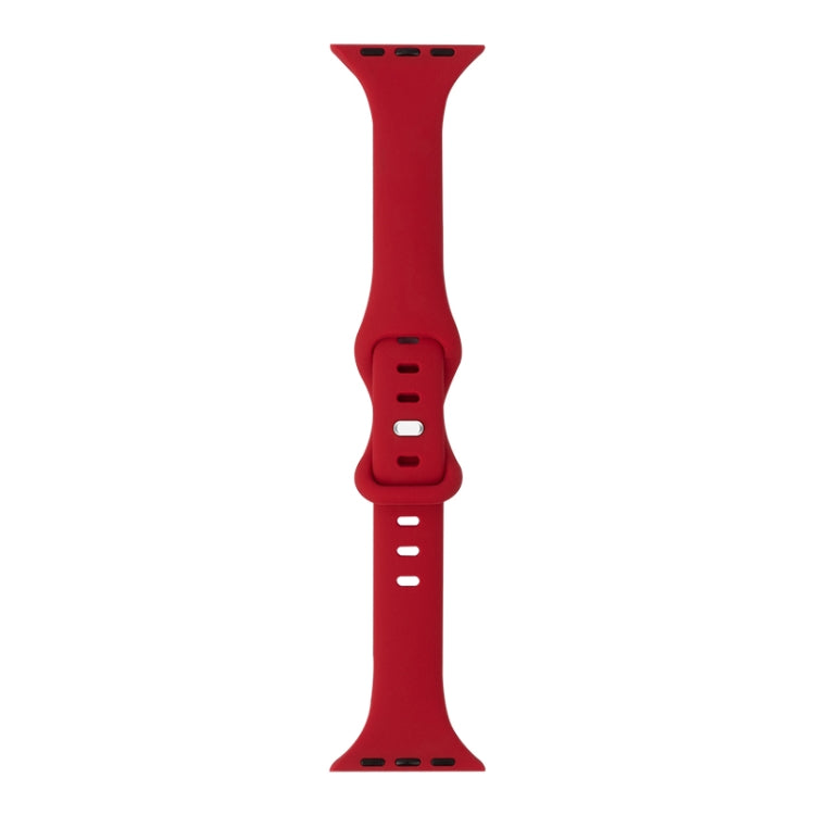 Slimming 8-buckle Silicone Replacement Strap Watchband, For Apple Watch Series 7 41mm / & 6 & SE & 5 & 4 40mm, For Apple Watch Series 7 45mm / & 6 & SE & 5 & 4 44mm