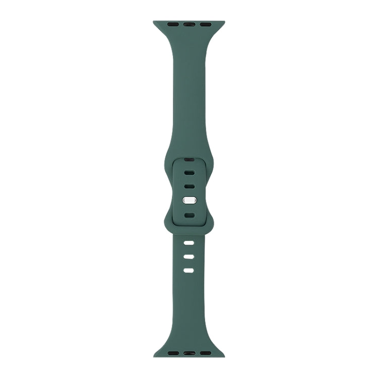 Slimming 8-buckle Silicone Replacement Strap Watchband, For Apple Watch Series 7 41mm / & 6 & SE & 5 & 4 40mm, For Apple Watch Series 7 45mm / & 6 & SE & 5 & 4 44mm
