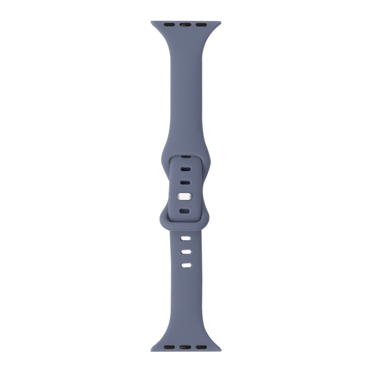 Slimming 8-buckle Silicone Replacement Strap Watchband, For Apple Watch Series 7 41mm / & 6 & SE & 5 & 4 40mm, For Apple Watch Series 7 45mm / & 6 & SE & 5 & 4 44mm